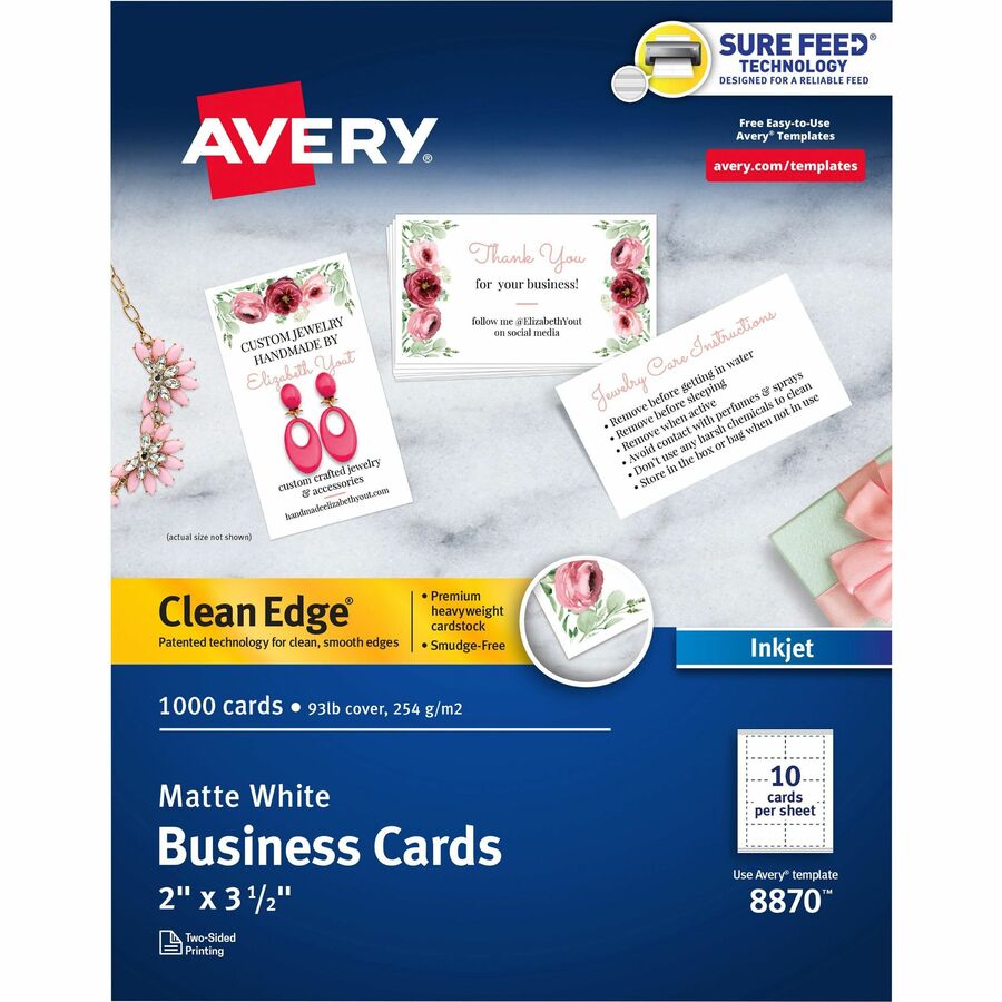 Avery&reg; Clean Edge Business Cards
