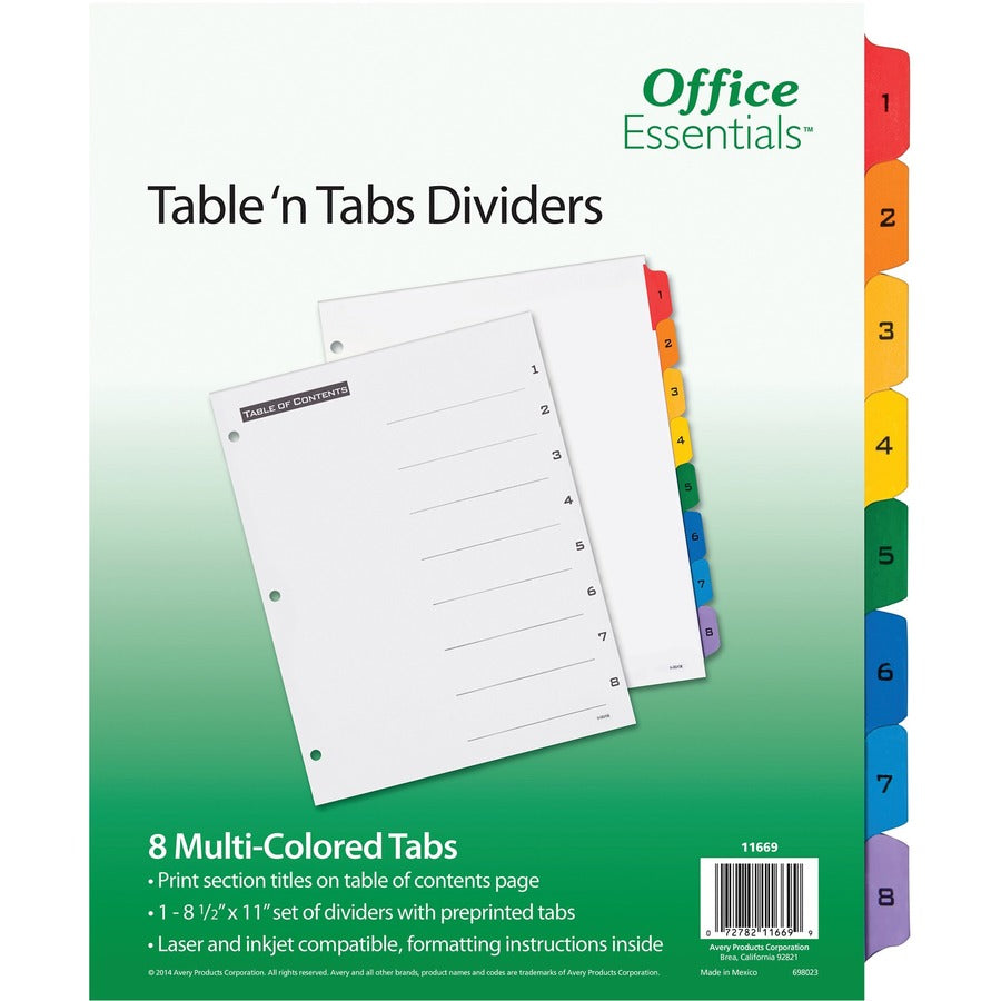 Avery&reg; Table 'N Tabs Numeric Dividers