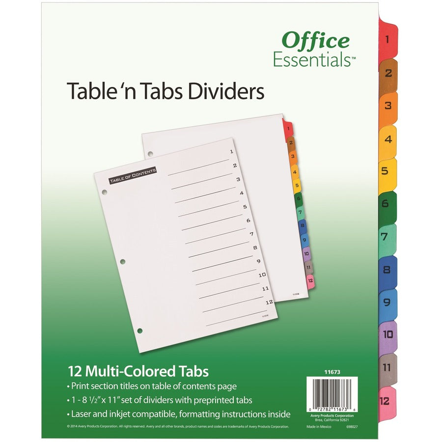 Avery&reg; Table 'N Tabs Numeric Dividers