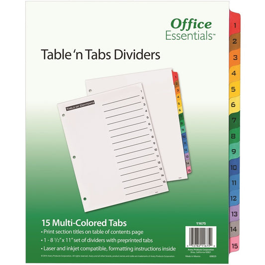 Avery&reg; Office Essentials Table 'n Tabs Dividers