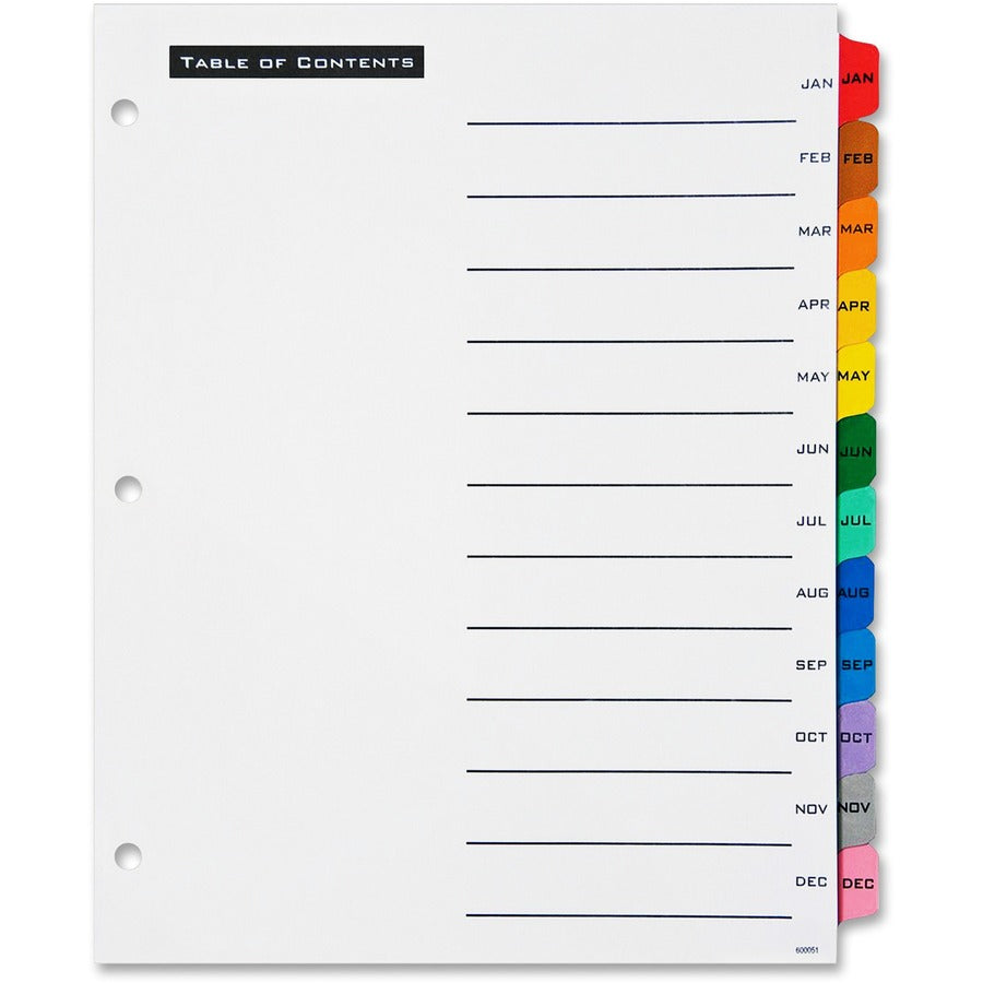 Avery&reg; Table 'N Tab Monthly Divider Set