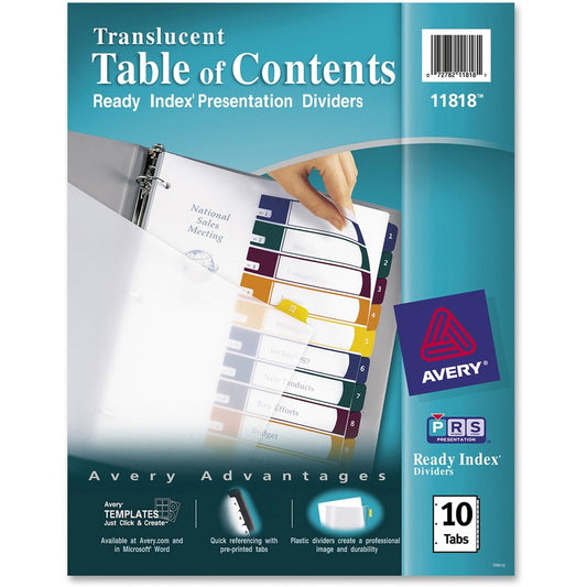 Avery&reg; Ready Index Customizable TOC Binder Dividers