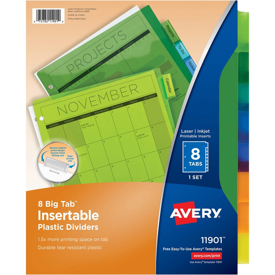 Avery&reg; Big Tab Insertable Plastic Dividers