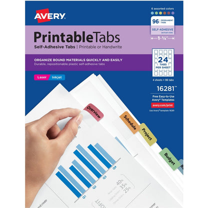 Avery&reg; Printable Repositionable Tabs