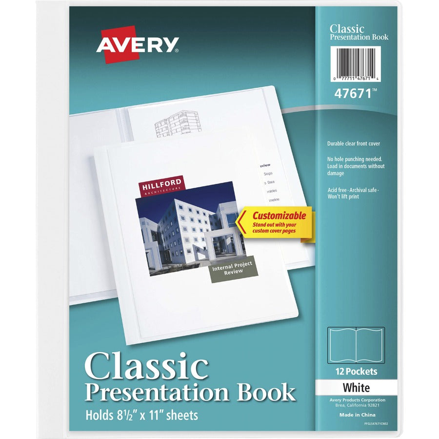 Avery&reg; White Presentation Book