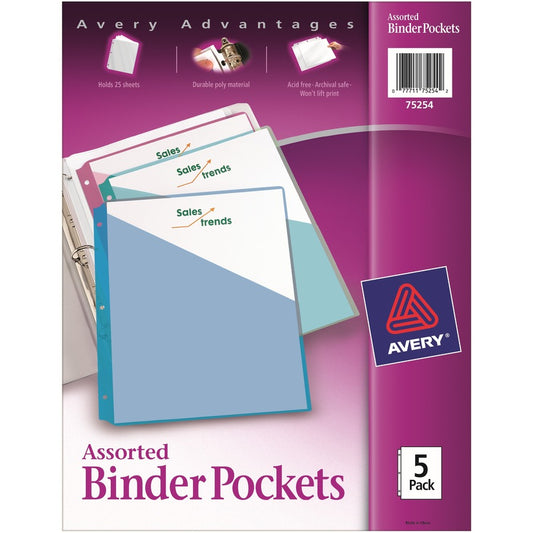 Avery&reg; Durable Letter Vinyl File Pocket