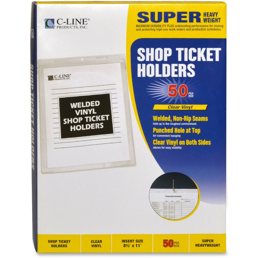 C-Line Vinyl Shop Ticket Holders Welded