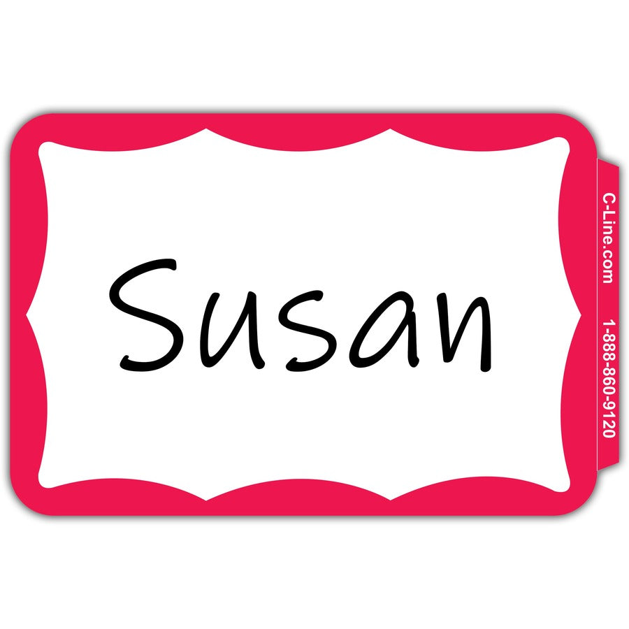 C-Line Self-Adhesive Name Tags