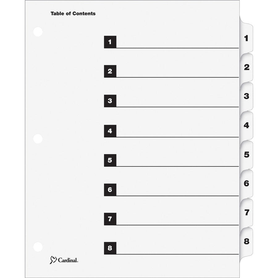 Cardinal OneStep Numbered Index System