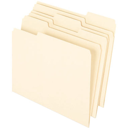 Pendaflex 1/3 Tab Cut Letter Recycled Top Tab File Folder