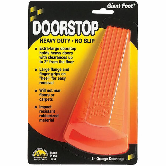 Giant Foot Doorstop Orange
