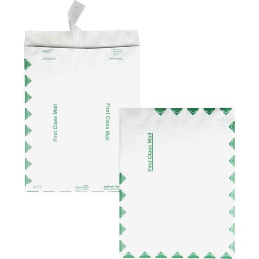 Survivor&reg; 6 x 9 DuPont Tyvek First Class Border Catalog Mailers with Self-Seal Closure