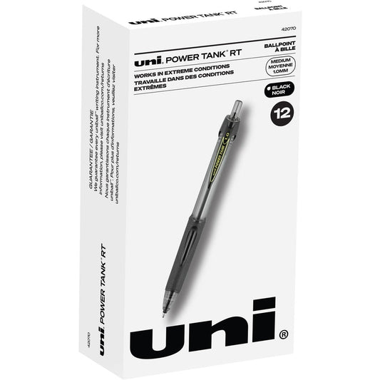 uni&reg; Power Tank Retractable Ballpoint Pens