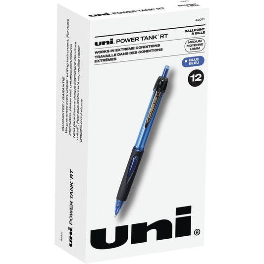 uni&reg; Power Tank Retractable Ballpoint Pens