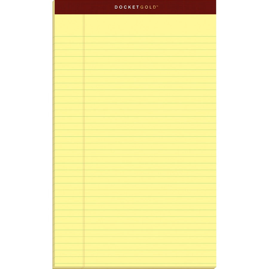 TOPS Docket Gold Legal Pads - Legal