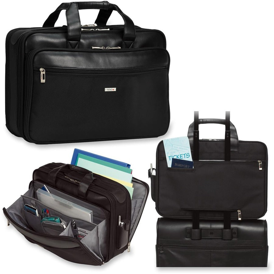 Solo Classic Carrying Case (Briefcase) for 16" Notebook - Black
