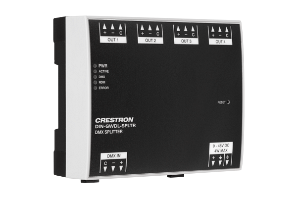Crestron Digital Lighting Splitter, 4 Channel, DINRail Mount