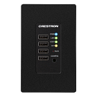 Crestron DM NUX USB over Network Wall Plate with Routing, Remote, Black