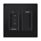 Crestron DM NVX 4K60 4:2:0 Network AV Encoder, Wall Plate, Black Textured