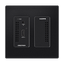 Crestron DM NVX 4K60 4:2:0 Network AV Encoder, Wall Plate, Black Textured