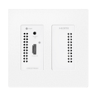 Crestron DM NVX 4K60 4:2:0 Network AV Encoder, Wall Plate, White Textured