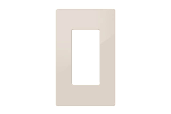 Crestron Decorator Style Faceplate, 1-Gang, Almond Smooth