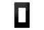 Crestron Decorator Style Faceplate, 1-Gang, Black Smooth