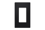 Crestron Decorator Style Faceplate, 1-Gang, Black Textured