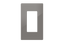Crestron Decorator Style Faceplate, 1-Gang, Gray Smooth