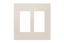 Crestron Decorator Style Faceplate, 2-Gang, Almond Smooth