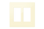 Crestron Decorator Style Faceplate, 2-Gang, Dark Almond Smooth