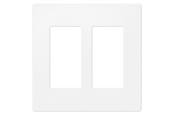 Crestron 2-Gang Decorator Style Faceplate for HD-MD-300-C-E and DM-TX-200-C-2G Series, White Textured