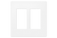 Crestron 2-Gang Decorator Style Faceplate for HD-MD-300-C-E and DM-TX-200-C-2G Series, White Textured