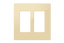 Crestron Decorator Style Faceplate, 2-Gang, Ivory Smooth