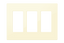 Crestron Decorator Style Faceplate, 3-Gang, Dark Almond Smooth