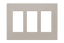 Crestron Decorator Style Faceplate, 3-Gang, Dusk Textured