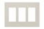 Crestron Decorator Style Faceplate, 3-Gang, Latte Textured