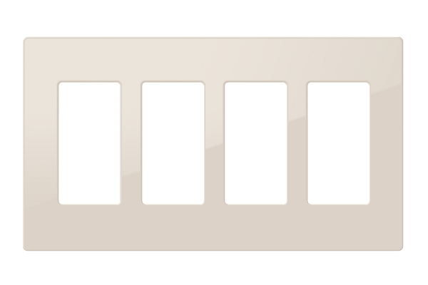 Crestron Decorator Style Faceplate, 4-Gang, Almond Smooth