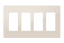 Crestron Decorator Style Faceplate, 4-Gang, Almond Smooth