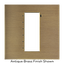 Crestron Elegance Faceplate for Cameo Flush Mount Keypads, EU Format, Polished Brass