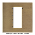 Crestron Elegance Faceplate for Cameo Flush Mount Keypads, EU Format, Antique Brass