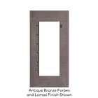 Crestron Elegance Faceplate for Cameo Flush Mount Keypads, Slim Format, Antique Brass