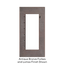 Crestron Elegance Faceplate for Cameo Flush Mount Keypads, Slim Format, Antique Brass