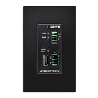 Crestron DM Lite 4K60 4:4:4 Receiver for HDMI, RS-232, and IR Signal Extension over CATx Cable, Wall Plate, Black