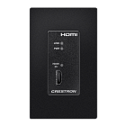 Crestron DM Lite 4K60 4:4:4 Transmitter for HDMI Signal Extension over CATx Cable, Wall Plate, Black
