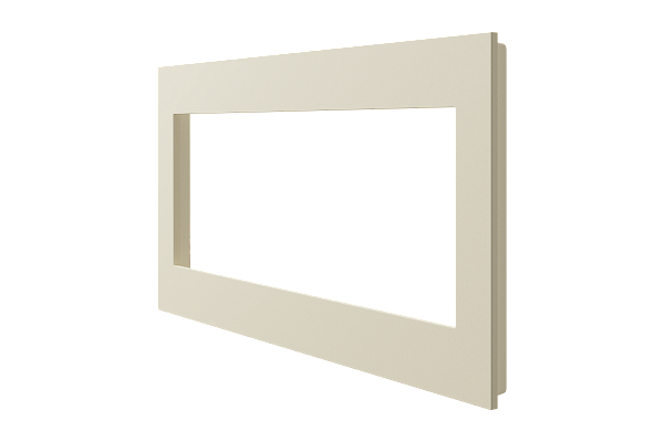 Crestron Horizon 2 Faceplate, 4-Gang, Almond