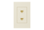 Crestron Horizon 2 Keystone Plate, 2 position, Almond