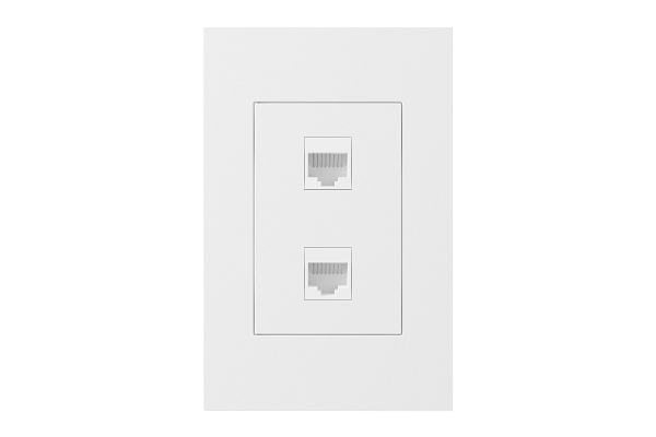 Crestron Horizon 2 Keystone Plate, 2 position, White