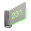 Crestron Room Availability Hallway Sign, Wall Mount, Enhanced Legibility, Includes Custom Engraving