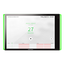 Crestron 7 in. Room Scheduling Touch Screen, Black Smooth, includes one TSW-770-LB-B-S light bar